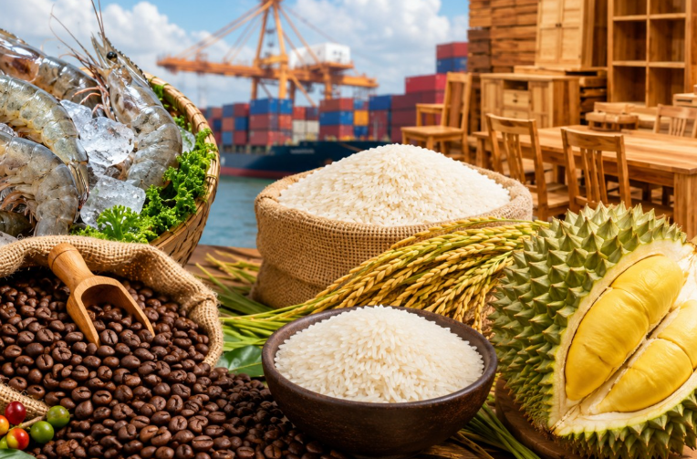 Xuất khẩu nông, lâm, thủy sản tăng 7,8%, rau quả và thủy sản bứt tốc